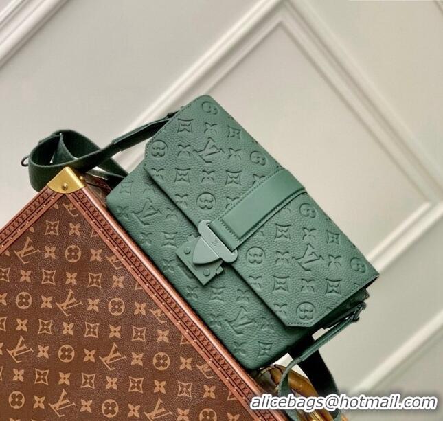 Pretty Style Louis Vuitton S-Cape Messenger Bag in Forest Green Taurillon Monogram Leather M24439 2024