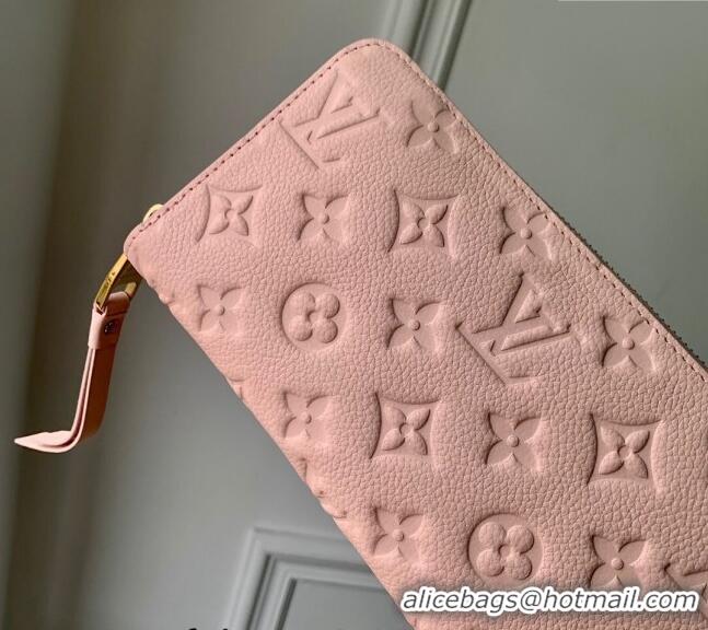 Grade Design Louis Vuitton Zippy Wallet in Monogram Empreinte Leather M61864 Opale Pink 2024