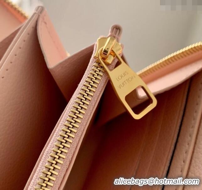 Grade Design Louis Vuitton Zippy Wallet in Monogram Empreinte Leather M61864 Opale Pink 2024