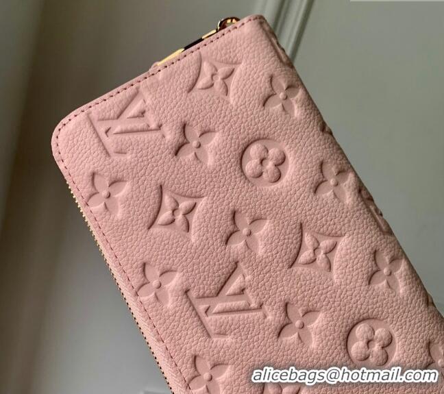 Grade Design Louis Vuitton Zippy Wallet in Monogram Empreinte Leather M61864 Opale Pink 2024