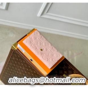 Low Cost Louis Vuitton Sarah Wallet in Monogram Empreinte Leather M83443 Opale Pink 2024