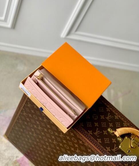 Low Cost Louis Vuitton Sarah Wallet in Monogram Empreinte Leather M83443 Opale Pink 2024