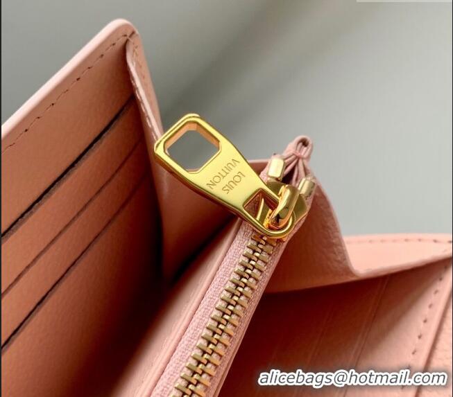 Low Cost Louis Vuitton Sarah Wallet in Monogram Empreinte Leather M83443 Opale Pink 2024