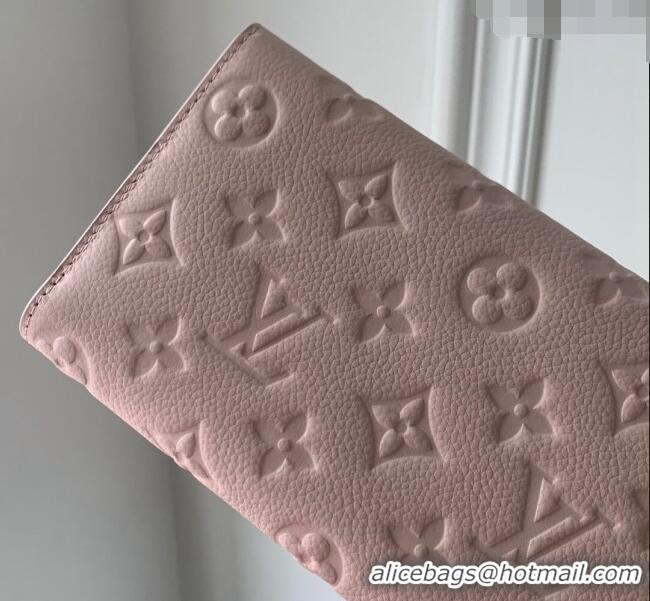 Low Cost Louis Vuitton Sarah Wallet in Monogram Empreinte Leather M83443 Opale Pink 2024