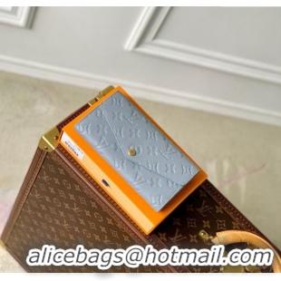 Grade Design Louis Vuitton Sarah Wallet in Monogram Empreinte Leather M83443 Olympe Blue 2024