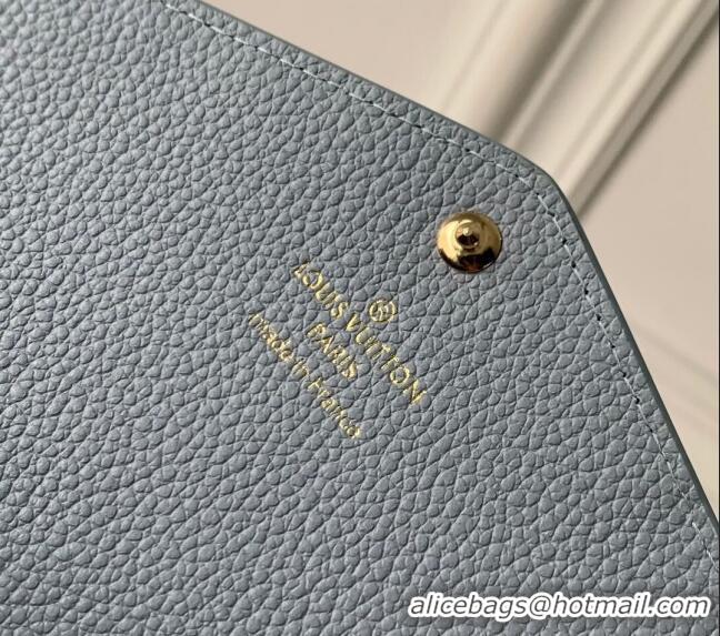 Grade Design Louis Vuitton Sarah Wallet in Monogram Empreinte Leather M83443 Olympe Blue 2024