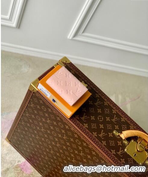 Cheapest Louis Vuitton Rosalie Coin Purse Wallet in Monogram Empreinte Leather M81520 Opale Pink 2024