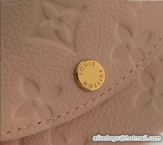 Cheapest Louis Vuitton Rosalie Coin Purse Wallet in Monogram Empreinte Leather M81520 Opale Pink 2024