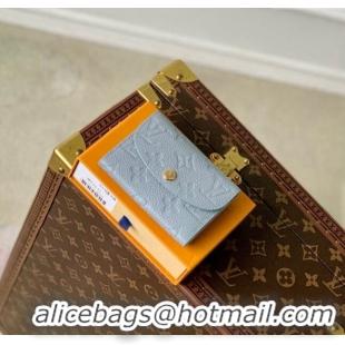 Best Price Louis Vuitton Rosalie Coin Purse Wallet in Monogram Empreinte Leather M81520 Olympe Blue 2024