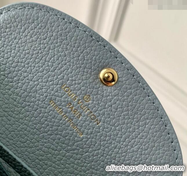 Best Price Louis Vuitton Rosalie Coin Purse Wallet in Monogram Empreinte Leather M81520 Olympe Blue 2024