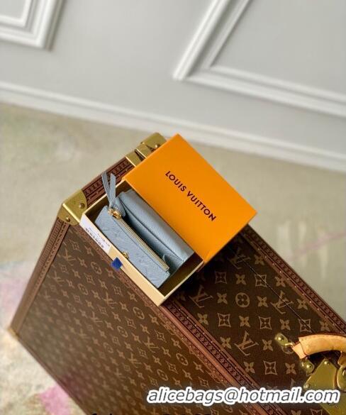 Best Price Louis Vuitton Rosalie Coin Purse Wallet in Monogram Empreinte Leather M81520 Olympe Blue 2024