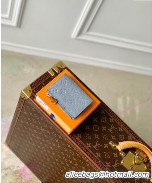 Promotional Louis Vuitton Lisa Wallet in Monogram Empreinte Leather M83587 Olympe Blue 2024