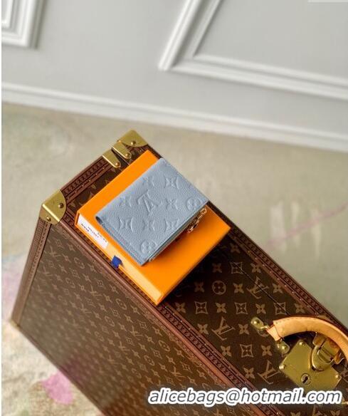 Promotional Louis Vuitton Lisa Wallet in Monogram Empreinte Leather M83587 Olympe Blue 2024