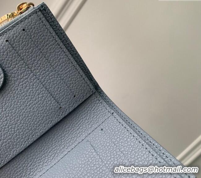 Promotional Louis Vuitton Lisa Wallet in Monogram Empreinte Leather M83587 Olympe Blue 2024