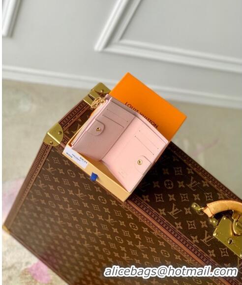 Famous Brand Louis Vuitton Lisa Wallet in Monogram Empreinte Leather M83569 Opale Pink 2024