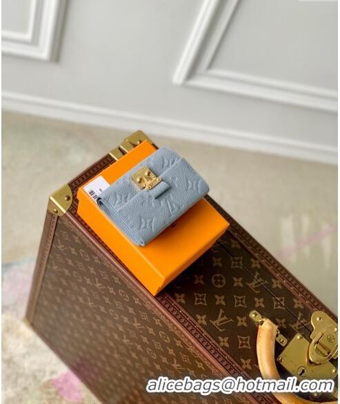 Good Looking Louis Vuitton Metis Wallet in Monogram Empreinte Leather M82926 Olympe Blue 2024