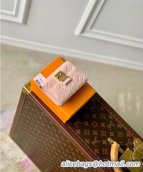 Pretty Style Louis Vuitton Metis Wallet in Monogram Empreinte Leather M82926 Opale Pink 2024