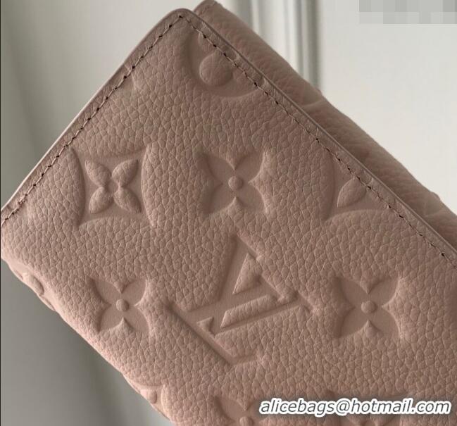 Pretty Style Louis Vuitton Metis Wallet in Monogram Empreinte Leather M82926 Opale Pink 2024