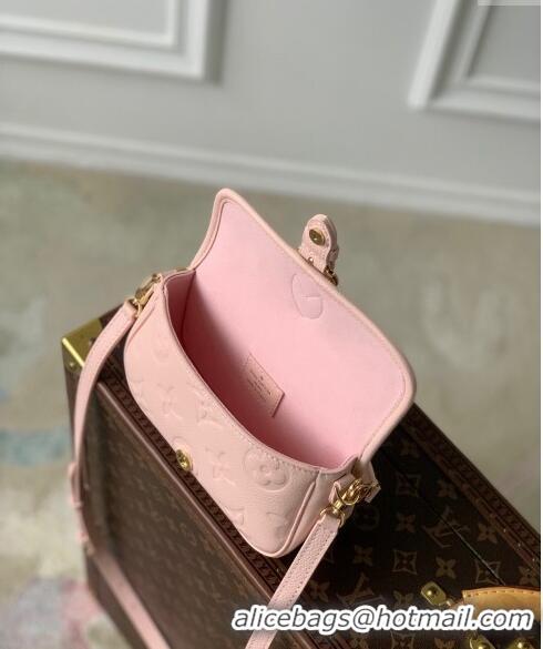 Good Product Louis Vuitton Nano Diane Mini bag in Monogram Empreinte Leather M83566 Opale Pink 2024