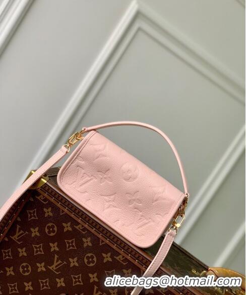 Good Product Louis Vuitton Nano Diane Mini bag in Monogram Empreinte Leather M83566 Opale Pink 2024