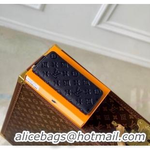 Best Price Louis Vuitton Clémence Wallet in Monogram Empreinte Leather M83594 Navy Blue 2024