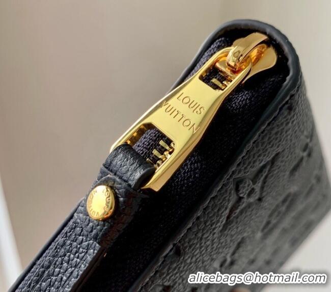 Super Quality Louis Vuitton Zippy Wallet Wallet bag in Monogram Empreinte Leather M61864 Navy Blue 2024