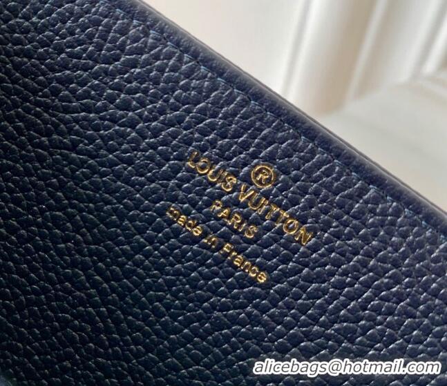 Super Quality Louis Vuitton Zippy Wallet Wallet bag in Monogram Empreinte Leather M61864 Navy Blue 2024