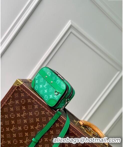 Well Crafted Louis Vuitton Alpha Messenger bag in Leather and Monogram Canvas M31014 Cactus Green 2024