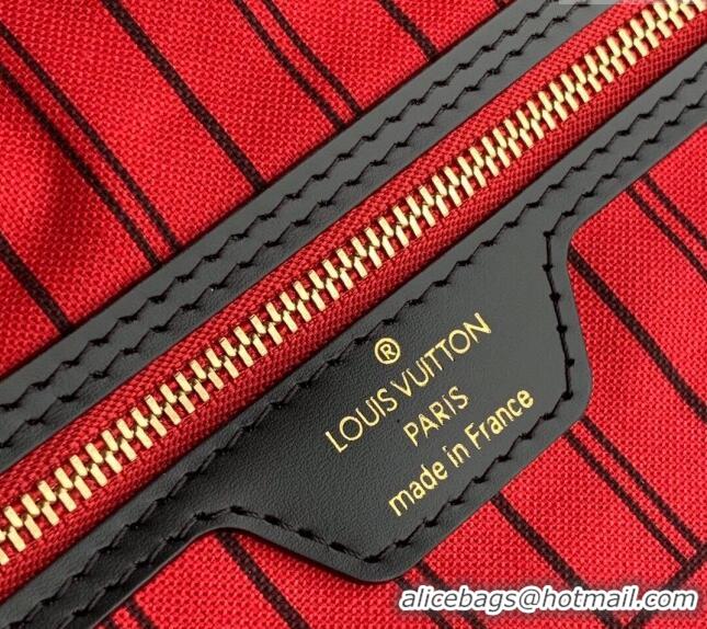 Promotional Louis Vuitton Classic Neverfull MM Tote Bag M48228 Monogram Canvas/Red/Black 2024