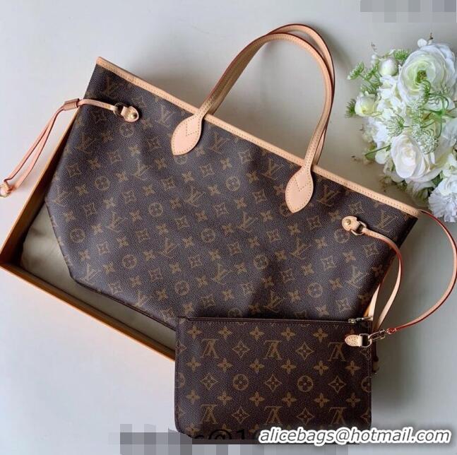 Market Sells Louis Vuitton Classic Neverfull MM Tote Bag M40995 Monogram Canvas/Beige 2024