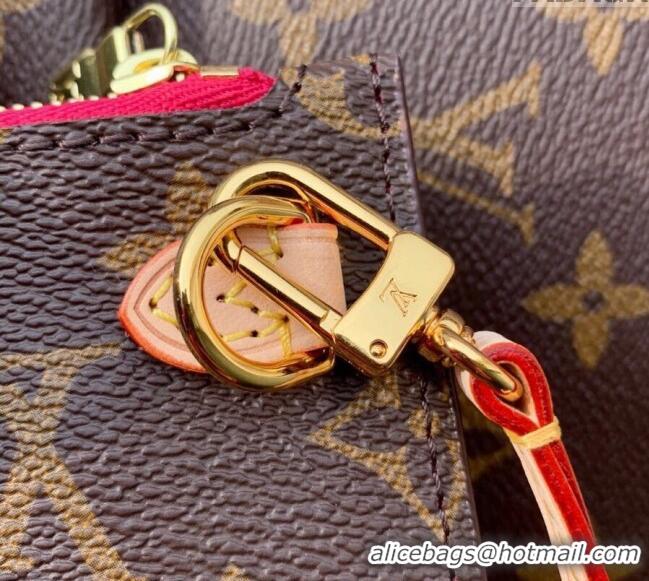 Super Quality Louis Vuitton Classic Neverfull MM Tote Bag M41178 Monogram Canvas/Fuchsia Pink 2024