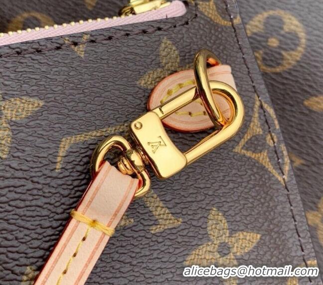 Shop Best Louis Vuitton Classic Neverfull MM Tote Bag M50366 Monogram Canvas/Light Pink 2024