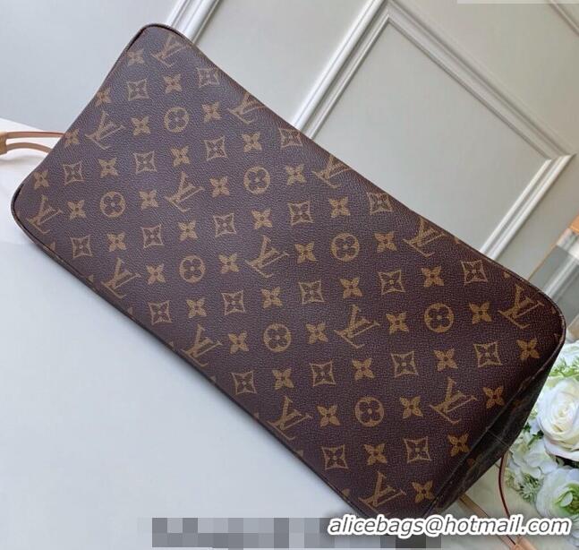 Top Grade Louis Vuitton Classic Neverfull GM Tote Bag M41180 Monogram Canvas/Fuchsia Pink 2024