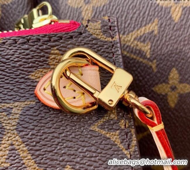 Top Grade Louis Vuitton Classic Neverfull GM Tote Bag M41180 Monogram Canvas/Fuchsia Pink 2024