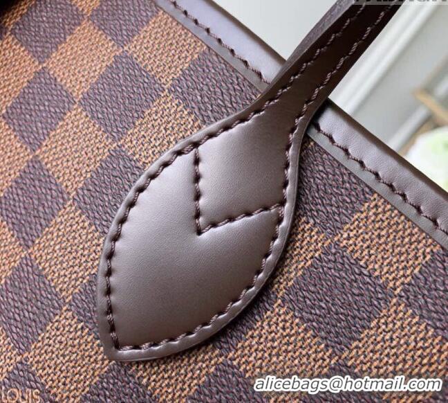 Shop Grade Louis Vuitton Classic Neverfull GM Tote Bag N41357 Damier Ebene Canvas/Red 2024