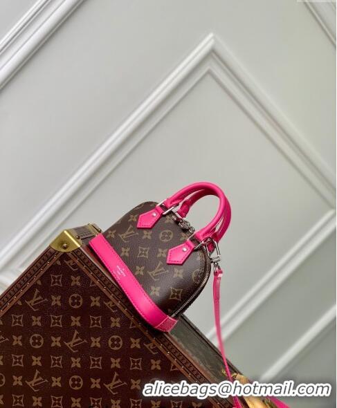 Good Looking Louis Vuitton Nano Alma Bag in Monogram Macassar Canvas M82717 Pink 2024