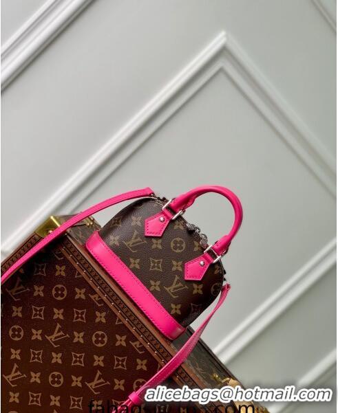 Good Looking Louis Vuitton Nano Alma Bag in Monogram Macassar Canvas M82717 Pink 2024