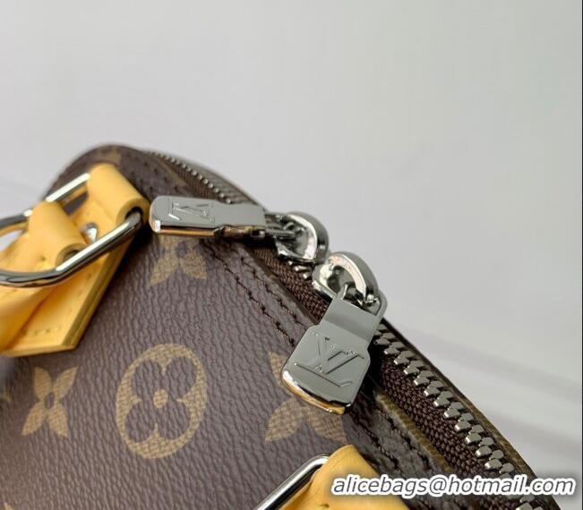 Pretty Style Louis Vuitton Nano Alma Bag in Monogram Macassar Canvas M82717 Yellow 2024