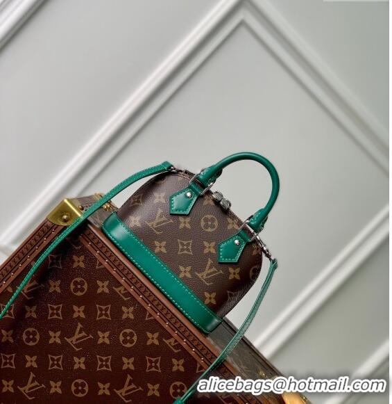 Most Popular Louis Vuitton Nano Alma Bag in Monogram Macassar Canvas M82717 Green 2024