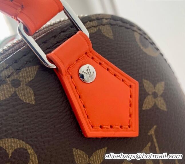 Well Crafted Louis Vuitton Nano Alma Bag in Monogram Macassar Canvas M82717 Orange 2024