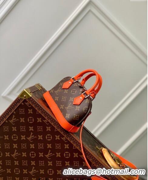 Well Crafted Louis Vuitton Nano Alma Bag in Monogram Macassar Canvas M82717 Orange 2024