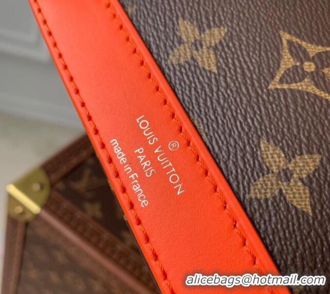 Well Crafted Louis Vuitton Nano Alma Bag in Monogram Macassar Canvas M82717 Orange 2024