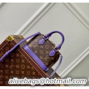 Grade Quality Louis Vuitton Nano Alma Bag in Monogram Macassar Canvas M82717 Purple 2024