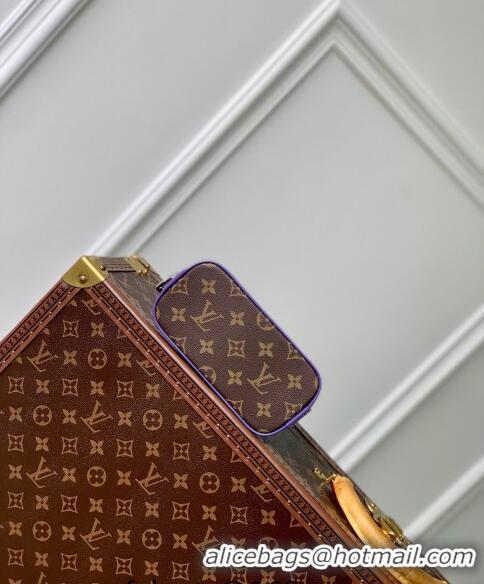 Grade Quality Louis Vuitton Nano Alma Bag in Monogram Macassar Canvas M82717 Purple 2024