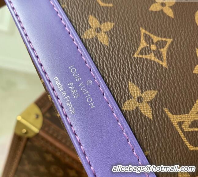 Grade Quality Louis Vuitton Nano Alma Bag in Monogram Macassar Canvas M82717 Purple 2024