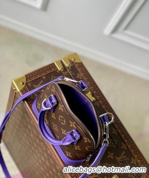 Grade Quality Louis Vuitton Nano Alma Bag in Monogram Macassar Canvas M82717 Purple 2024