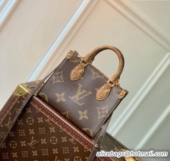 Good Taste Louis Vuitton OnTheGo BB Tote Bag M46839 Monogram Reverse Canvas 2024