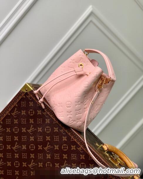 Reasonable Price Louis Vuitton NeoNoe BB Bucket Bag in Opale Pink Monogram Leather M45709 2024