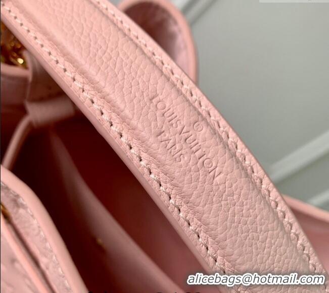 Reasonable Price Louis Vuitton NeoNoe BB Bucket Bag in Opale Pink Monogram Leather M45709 2024