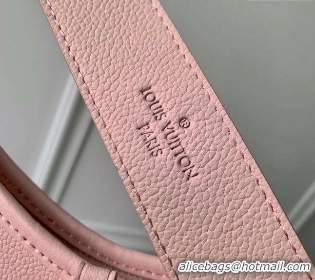 Well Crafted Louis Vuitton CarryAll PM Hobo Bag in Opale Pink Monogram Leather M46288 2024